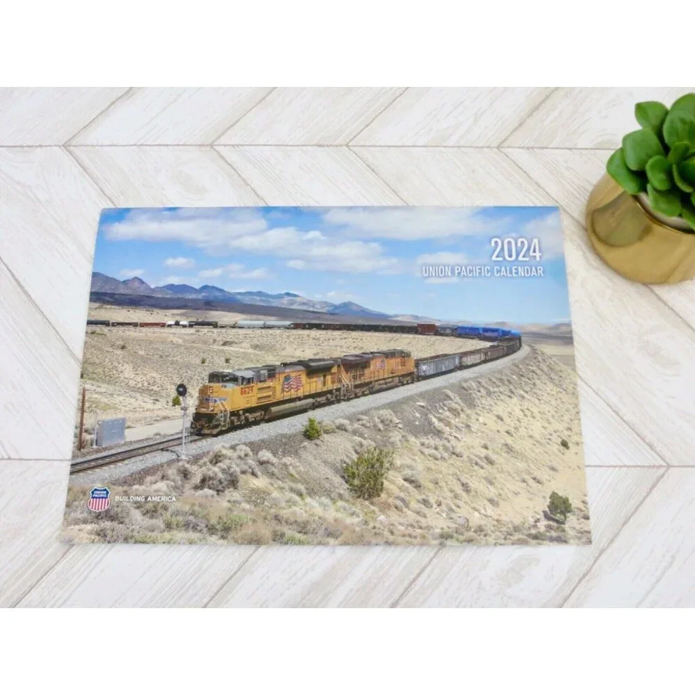 NEW! 2024 Union Pacific Railroad Monthly Wall Calendar 14 x 20